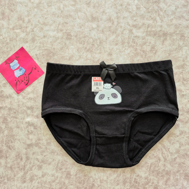 شورت زنانه پنبهای مشکی مدل استیکردار